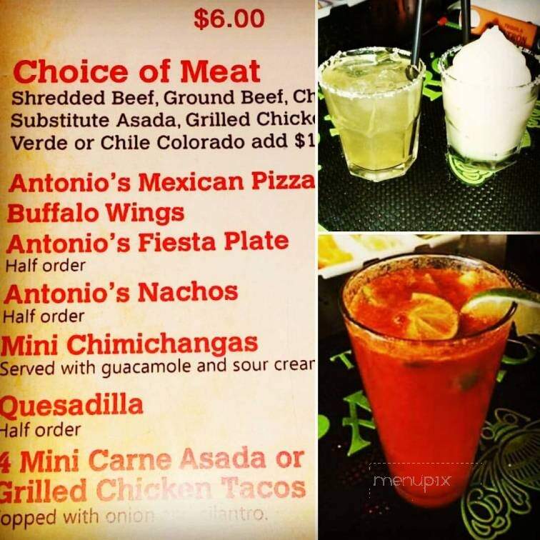 Antonio's Mexican Restaurant - Fresno, CA menu_pic