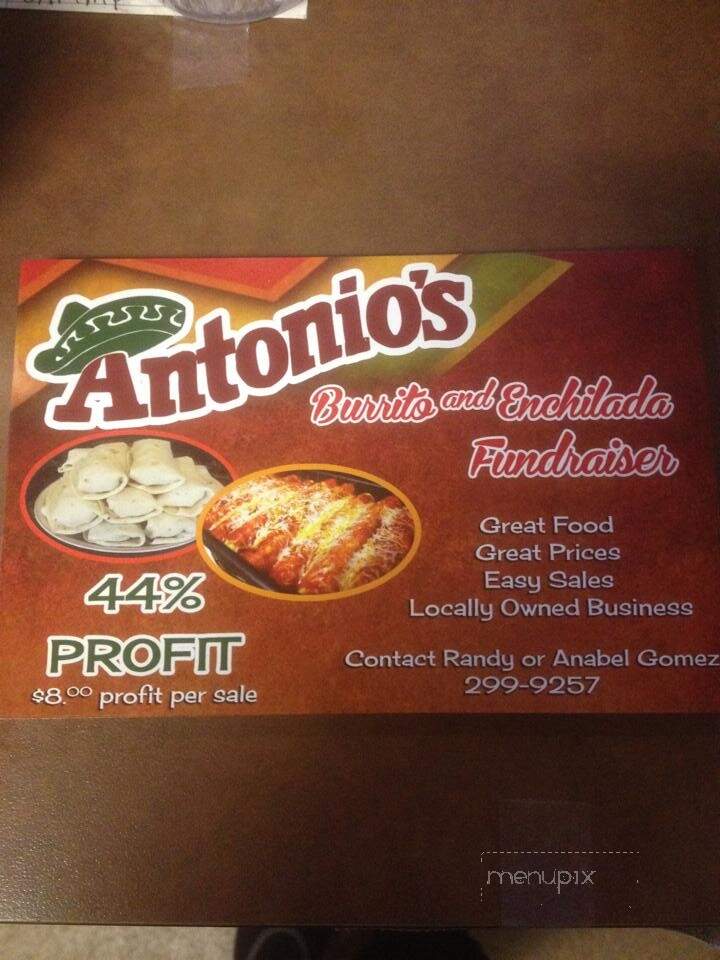 Antonio's Mexican Restaurant - Fresno, CA menu_pic