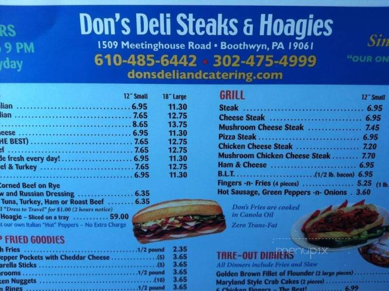 Don's Deli and Catering - Boothwyn, PA