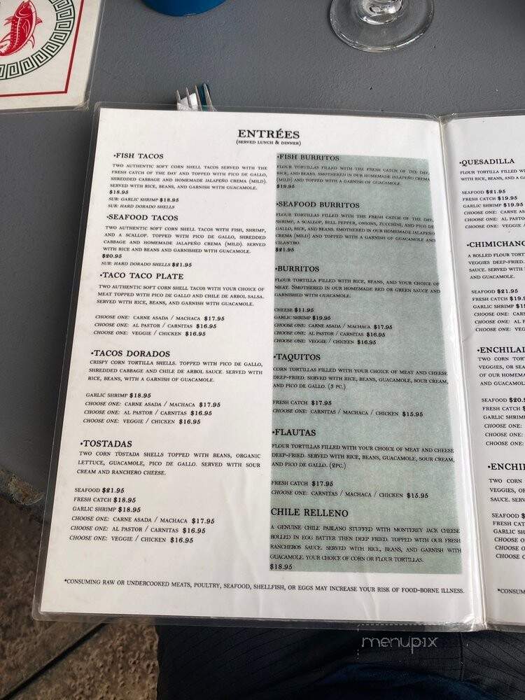 Monicos Taqueria - Kapaa, HI menu_pic