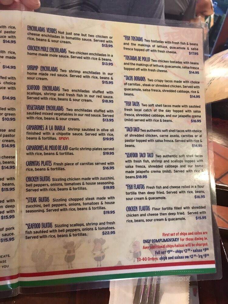 Monicos Taqueria - Kapaa, HI menu_pic