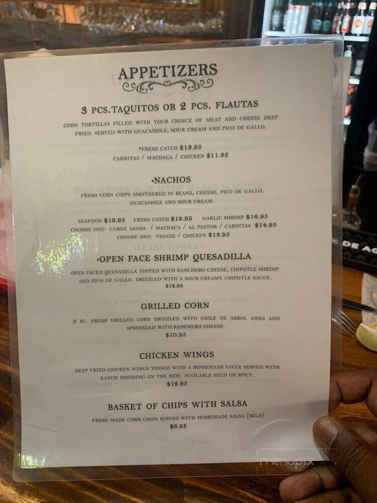 Monicos Taqueria - Kapaa, HI menu_pic