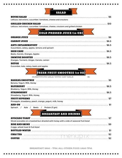 Jimmies Place - Beckley, WV menu_pic