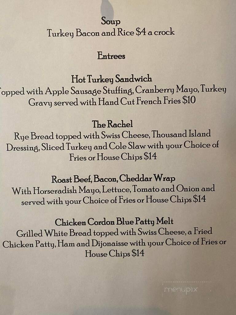 The Lighthouse Restaurant and Lounge - Colchester, VT menu_pic