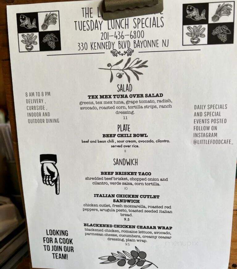 Little Food Cafe - Bayonne, NJ menu_pic