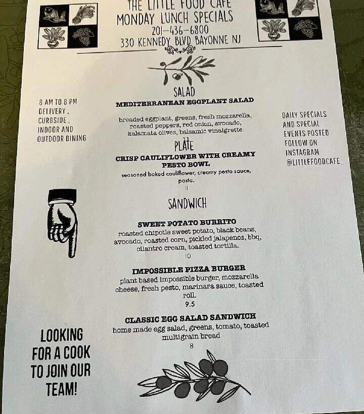 Little Food Cafe - Bayonne, NJ menu_pic