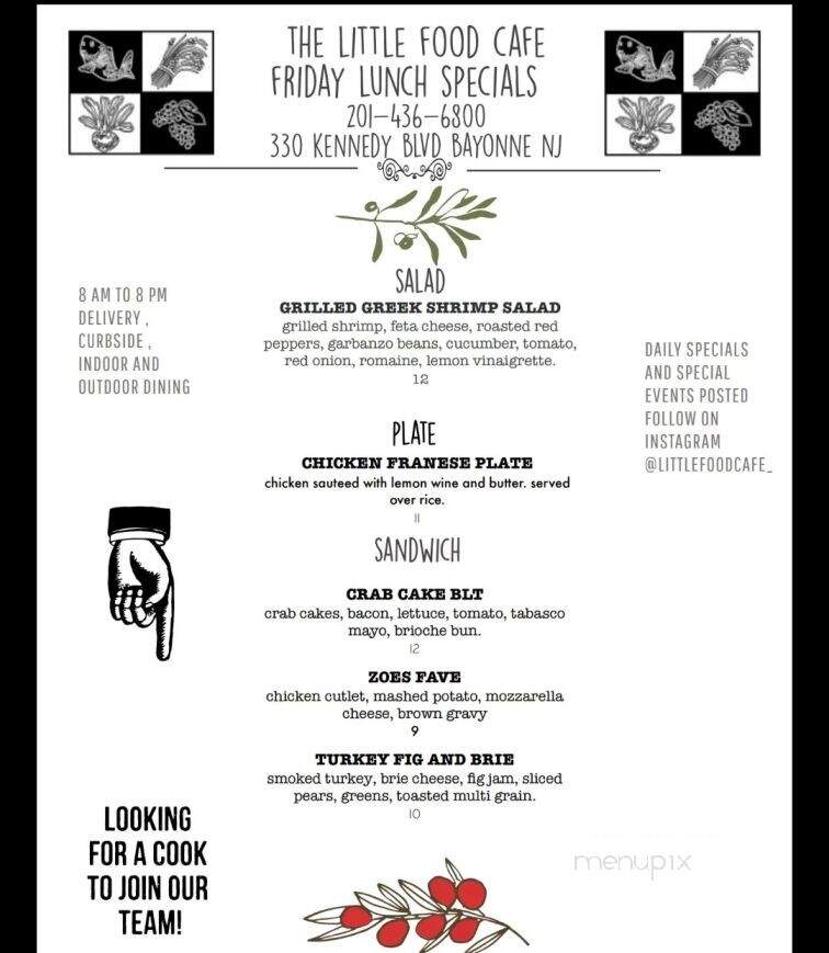 Little Food Cafe - Bayonne, NJ menu_pic