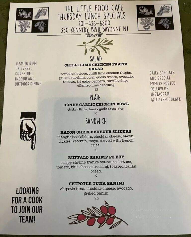Little Food Cafe - Bayonne, NJ menu_pic