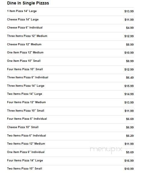 Gondolier Pizza Of Halls - Knoxville, TN menu_pic