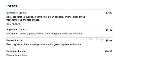 Gondolier Pizza Of Halls - Knoxville, TN menu_pic