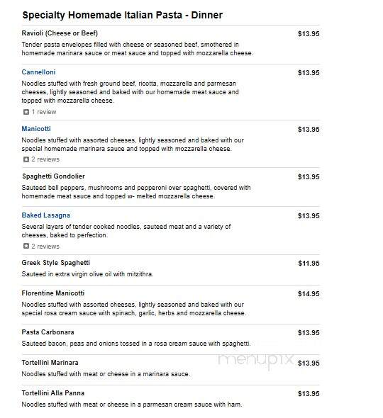 Gondolier Pizza Of Halls - Knoxville, TN menu_pic