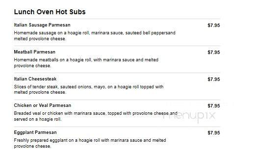 Gondolier Pizza Of Halls - Knoxville, TN menu_pic