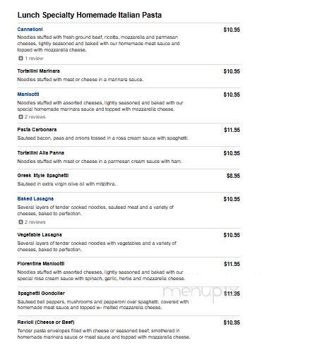 Gondolier Pizza Of Halls - Knoxville, TN menu_pic