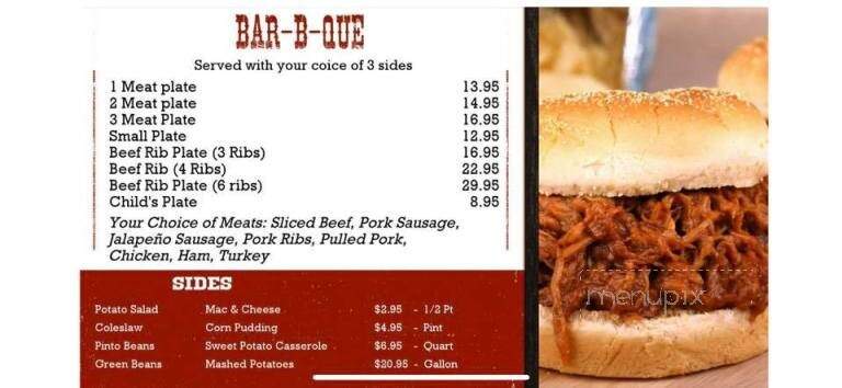 Joe's Barbeque Co - Alvin, TX menu_pic