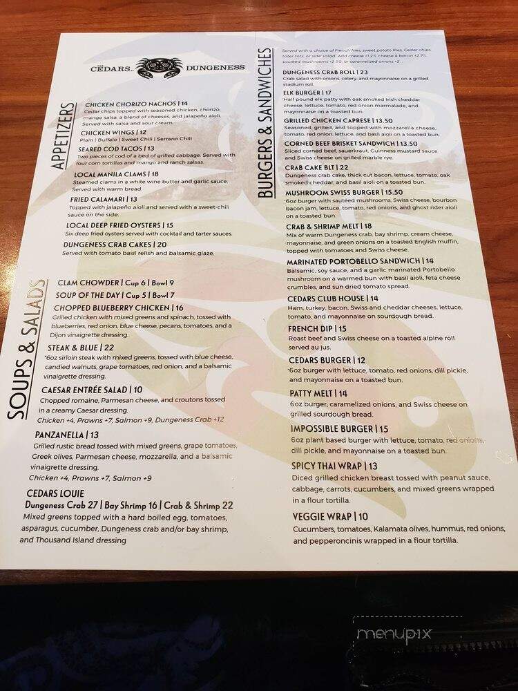 Stymie's Bar & Grill - Sequim, WA menu_pic