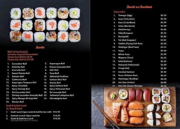 Tsunami Asian Restaurant - Honesdale, PA menu_pic