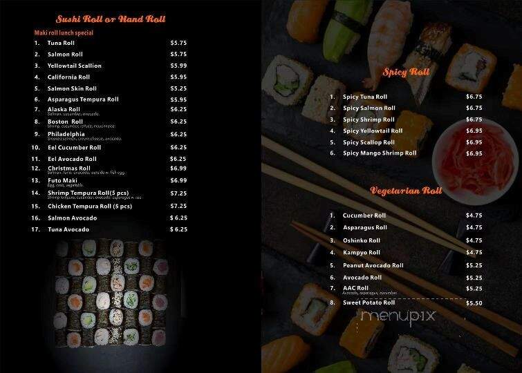 Tsunami Asian Restaurant - Honesdale, PA menu_pic
