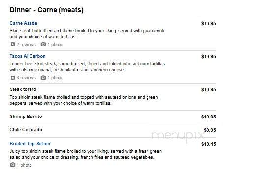 Mi Mexico Restaurant - Clive, IA menu_pic