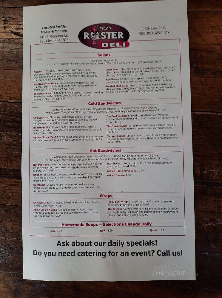 Meats & Mooore - Bay City, MI menu_pic