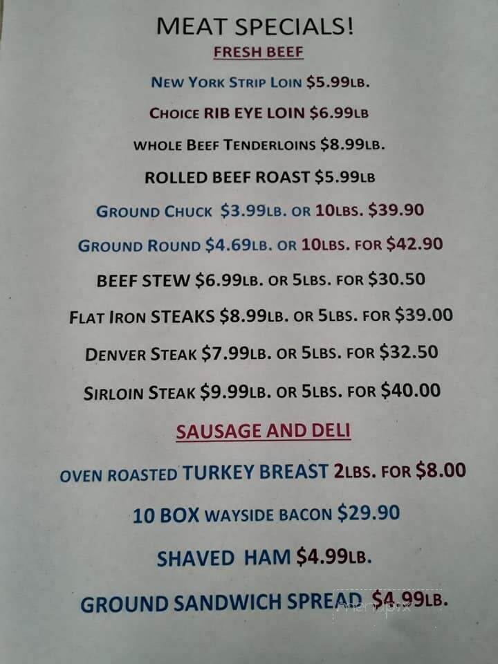 Meats & Mooore - Bay City, MI menu_pic