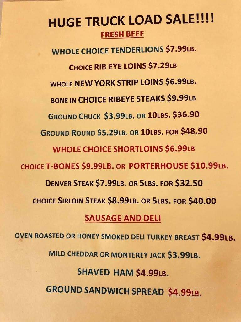 Meats & Mooore - Bay City, MI menu_pic