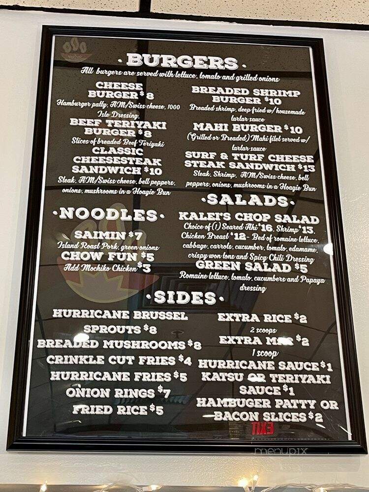 Kaleis Lunchbox - Pukalani, HI menu_pic