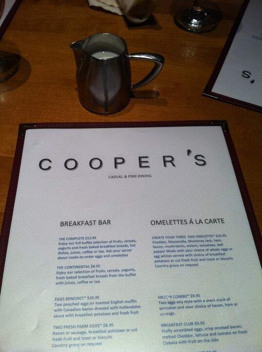 Cooper's Restaurant - Alcoa, TN menu_pic
