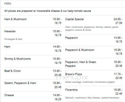 Capital Pizza & Steakhouse - Saint Albert, AB menu_pic