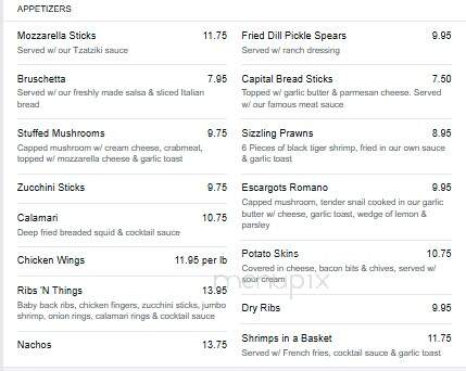 Capital Pizza & Steakhouse - Saint Albert, AB menu_pic