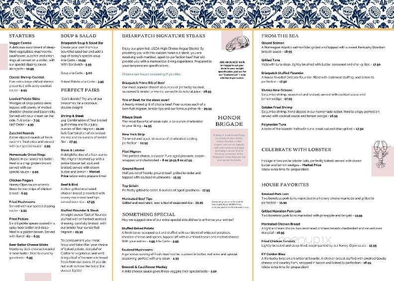 Briarpatch - Owensboro, KY menu_pic