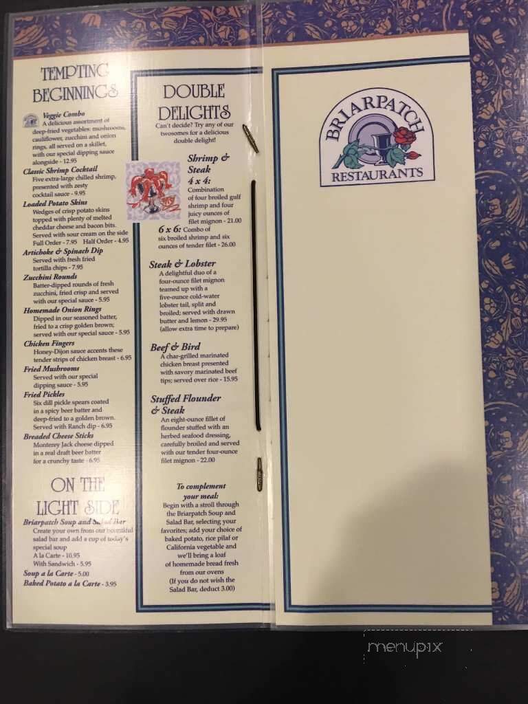 Briarpatch - Owensboro, KY menu_pic