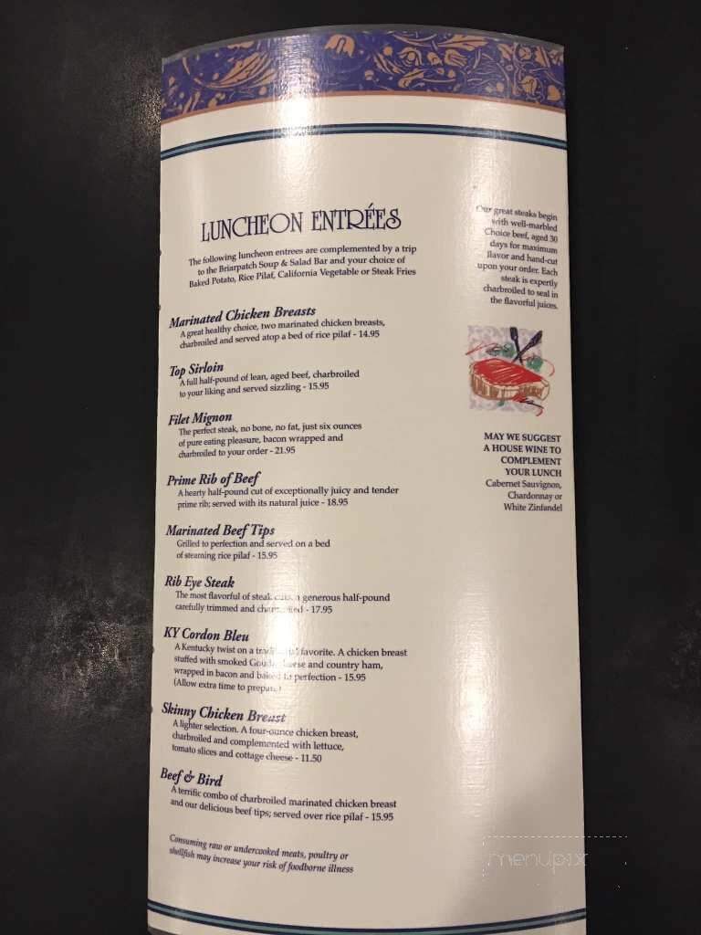 Briarpatch - Owensboro, KY menu_pic