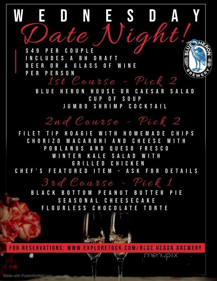 Blue Heron Brewery & Event Center - Medina, OH menu_pic