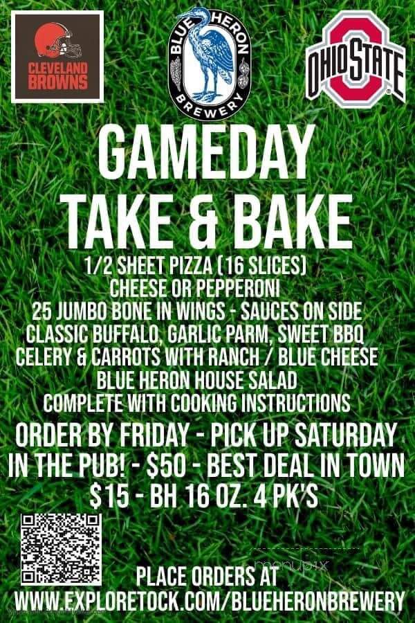 Blue Heron Brewery & Event Center - Medina, OH menu_pic