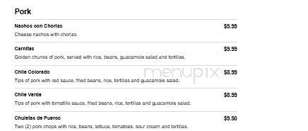 Toro Loco - Jackson, OH menu_pic