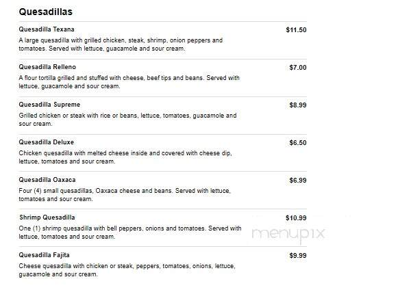 Toro Loco - Jackson, OH menu_pic