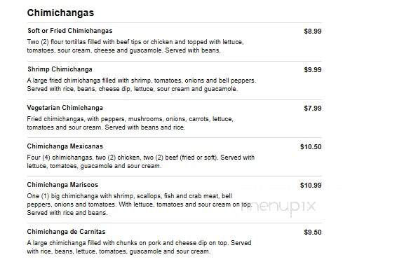 Toro Loco - Jackson, OH menu_pic