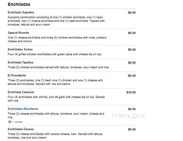 Toro Loco - Jackson, OH menu_pic