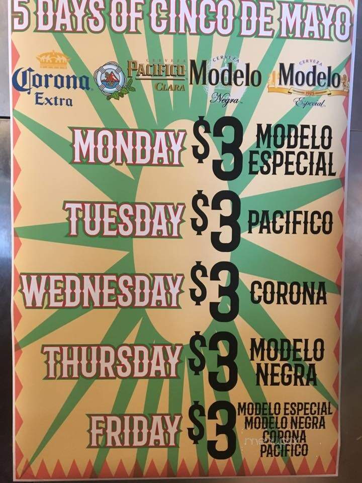 Pueblo Lindo - McCall, ID menu_pic