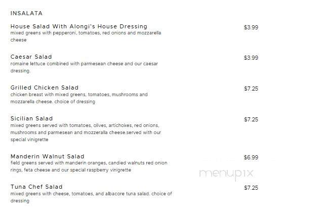 Alongi's Italian Restaurant - Du Quoin, IL menu_pic