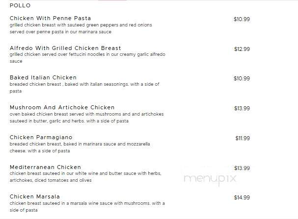Alongi's Italian Restaurant - Du Quoin, IL menu_pic