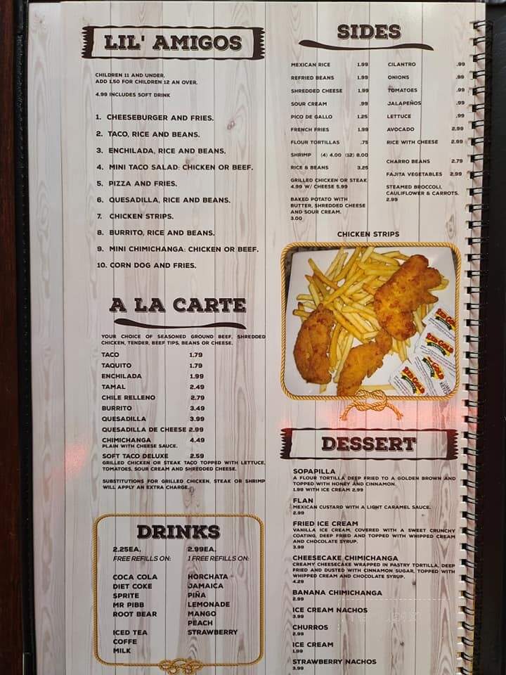 El Charro - Muskogee, OK menu_pic