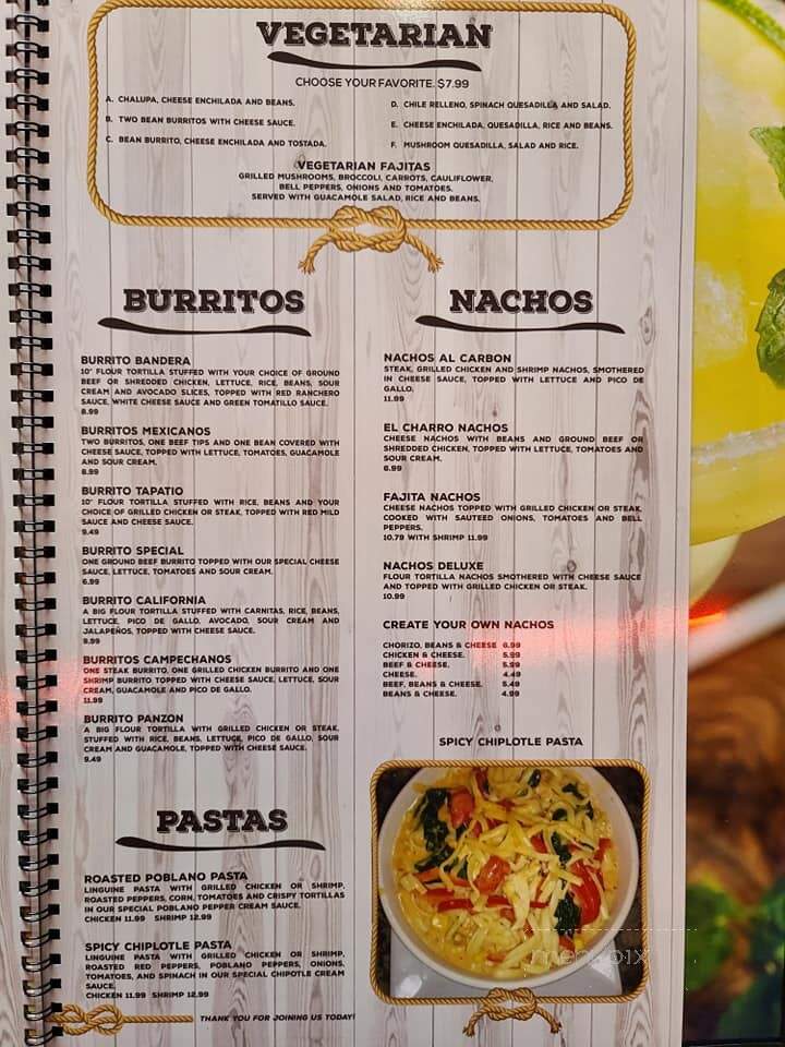 El Charro - Muskogee, OK menu_pic