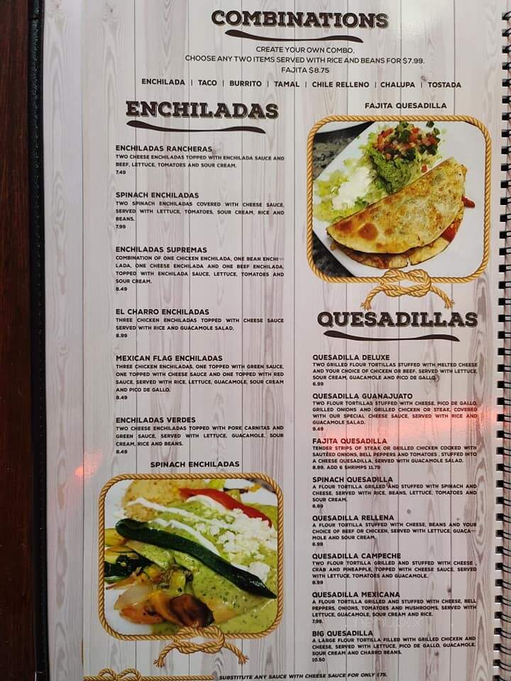 El Charro - Muskogee, OK menu_pic