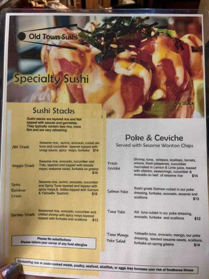Old Town Sushi - Lewiston, ID menu_pic