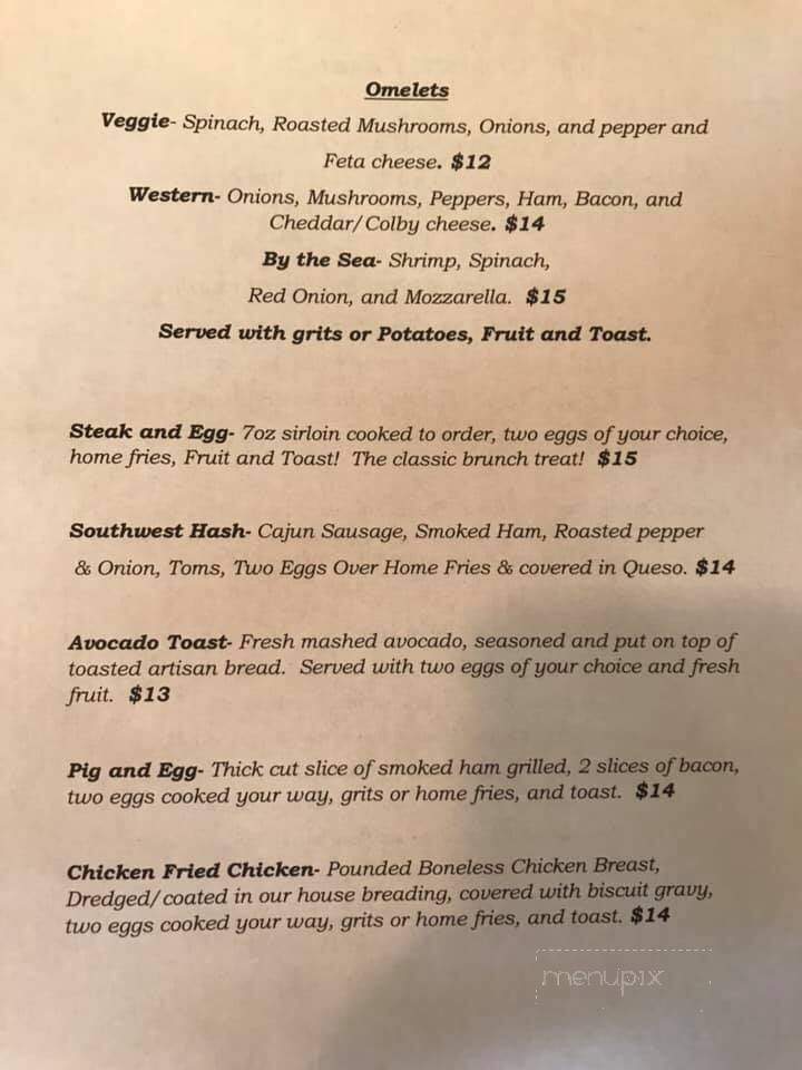 Chance's Steak and Sea - Shallotte, NC menu_pic