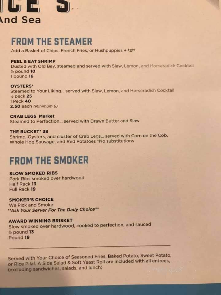 Chance's Steak and Sea - Shallotte, NC menu_pic