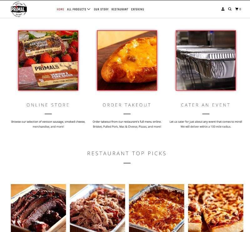 Primal Eats - Gillett, WI menu_pic