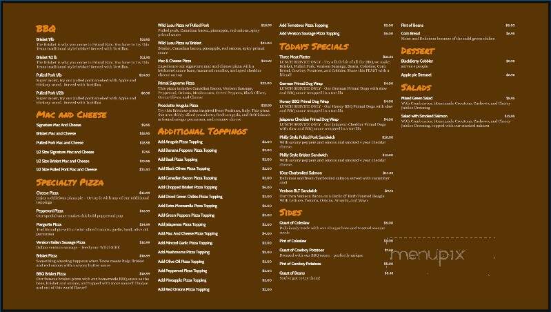 Primal Eats - Gillett, WI menu_pic