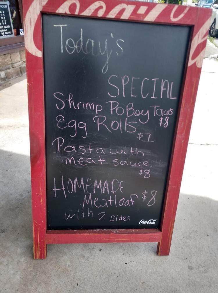 Sophia's Off The Square - Woodbury, TN menu_pic